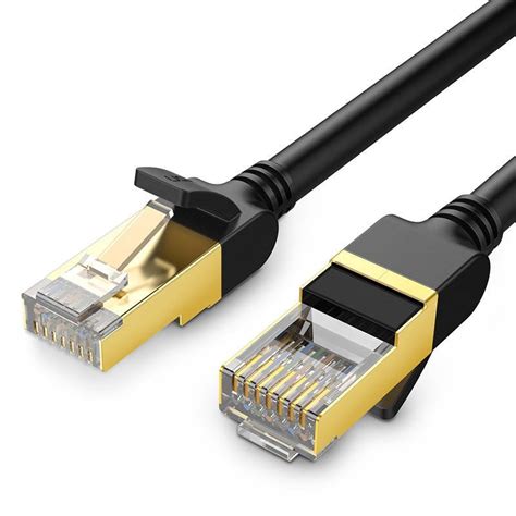 Ugreen Ethernet Rj Flat Network Cable Cat Stp M Black