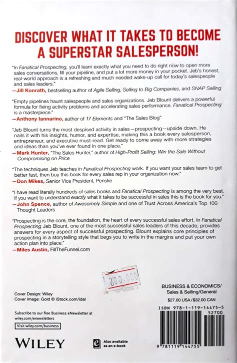 Fanatical Prospecting : The Ultimate Guide to Opening Sales