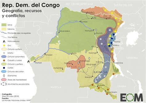 La Geopolítica De La República Democrática Del Congo Mapas De El Orden Mundial Eom