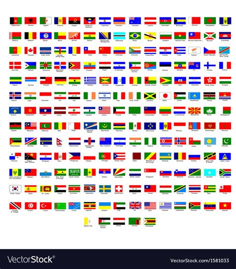 Flags Of All Countries In The World Royalty Free Vector