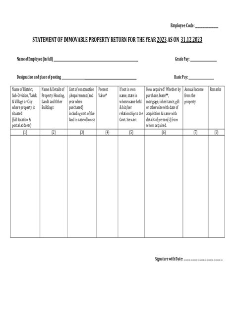 Fillable Online Nyks Nic Immovable Property Return Ipr Fax Email