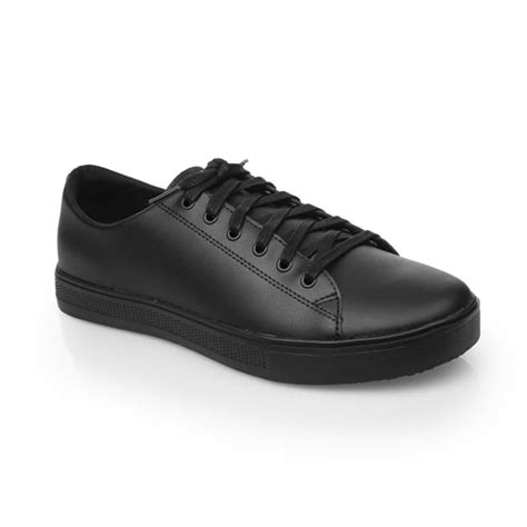 Shoes for Crews Old School Trainers Black - P_BB161 - Nisbets