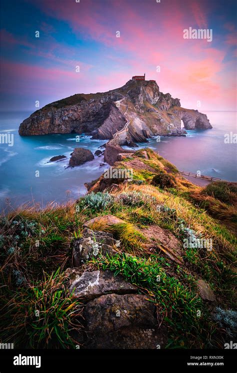 sunrise at San Juan de gaztelugatxe Stock Photo - Alamy