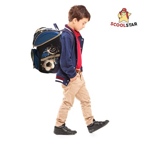 SCOOLSTAR Fußball Schulranzen Jungen 1 Klasse Tornister Schulrucksack