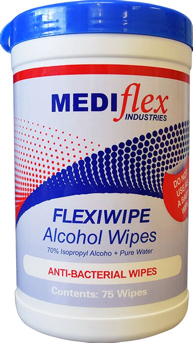 70 Isopropyl Alcohol Wipes Mediflex Industries