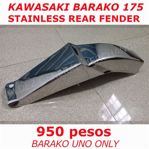 Kawasaki Barako Barako Uno Barako Stainless Tapalodo Likod