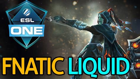 Fnatic Vs Liquid Esl One Frankfurt Dota Game Youtube