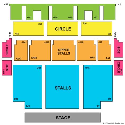 Newcastle City Hall Seating Plan