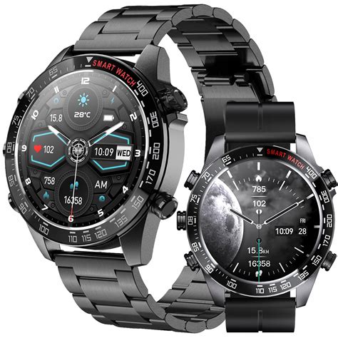 SMARTWATCH ZEGAREK MĘSKI ROZMOWY SPORT PULS SMART WATCH AMOLED POLSKIE