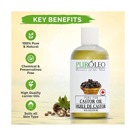 PUROLEO Castor Oil 8 Fl Oz 236 ML Made In Canada Welcome To Yoga