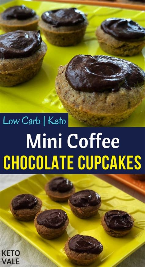 Keto Mini Coffee Chocolate Cupcakes Ketovale