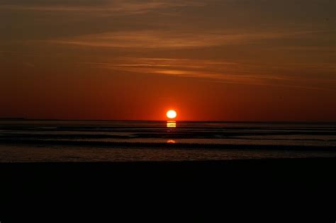 Sunset Wadden Sea North Free Photo On Pixabay