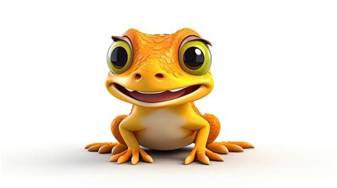 Premium AI Image | a frog with a big eyes and a big smile