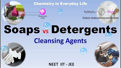 Soaps And Detergents Cleansing Agents Different Types Chemistry In