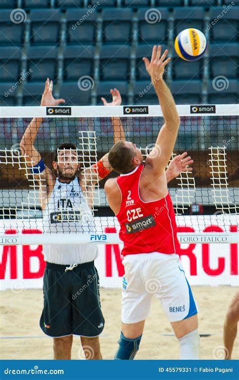 Beach Volleyball World Championship Rome Italy Editorial Photo