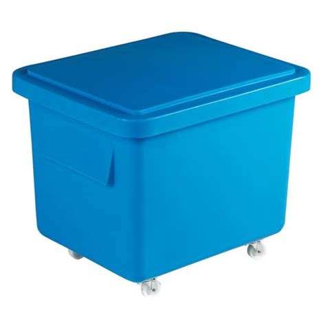 Slingsby Litre Nesting Plastic Container Trucks With Lids Light Blue