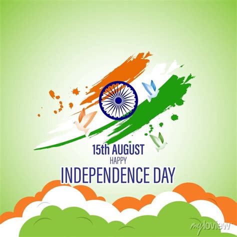 Vector Illustration For Indian Independence Day August Posters For