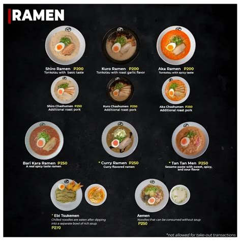 Ramen Kuroda Menu Philippines And Updated Prices 2024