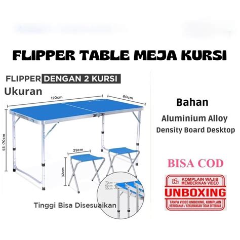 Jual Meja Lipat Multifungsi Meja Outdoor Dapat Kursi Meja