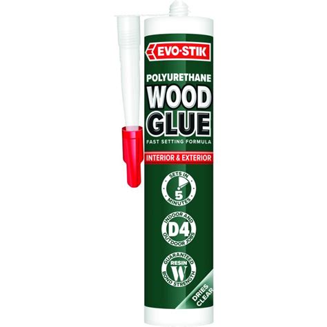 Evo Stik Resin W 5 Minute Polyurethane Waterproof Wood Adhesive D4