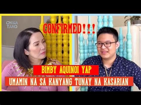 Eto Pala Yung Pag Amin Ni Bimby Aquino Yap Tungkol Sa Kanyang Tunay Na