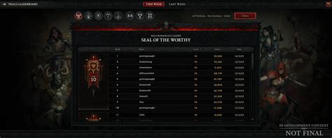 Diablo 4 When Do Leaderboards The Gauntlet Release