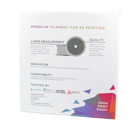 Filament Spectrum PLA Premium 1 75mm IVORY BEIGE 1kg RAL 1015 Ivory