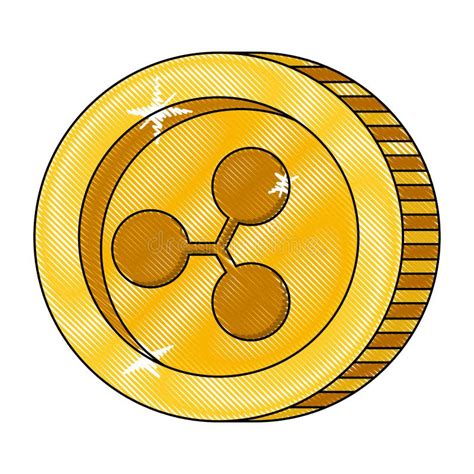 Icono Aislado Moneda De La Ondulaci n De Cryptocurrency Ilustración del