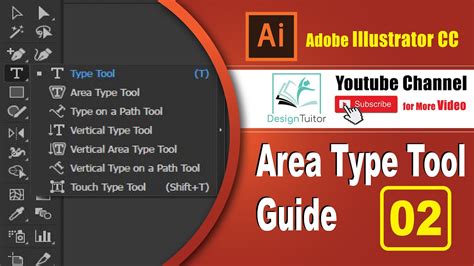 Area Type Tools Adobe Illustrator Cc Beginners Guide Youtube