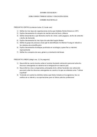 EXAMEN SOCIOLOGIA I Pdf