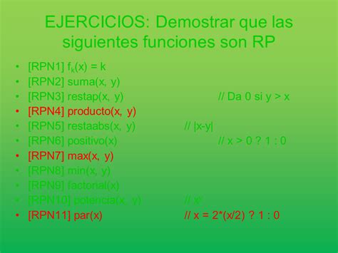 Funciones Recursivas