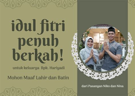 Buat Kartu Ucapan Idul Fitri Lebaran Istimewa Canva