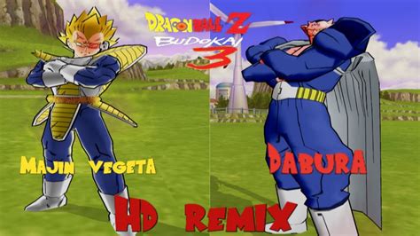 Dbz Budokai 3 Hd Remix Majin Vegeta Saiyan Saga Vs Dabura Youtube