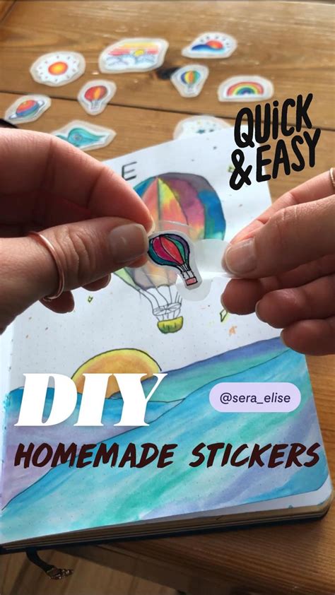 DIY homemade stickers | Paper craft diy projects, Easy diy crafts, Fun ...