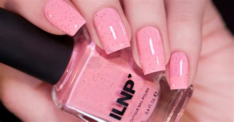 ILNP Strawberry Shake - Pastel Pink Speckled Nail Polish