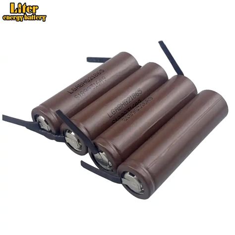 Original Battery 18650 HG2 3000mAh With Strips Soldered Battery For