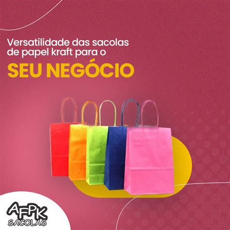 Versatilidade das sacolas de papel kraft para o seu negócio AFPK Sacolas