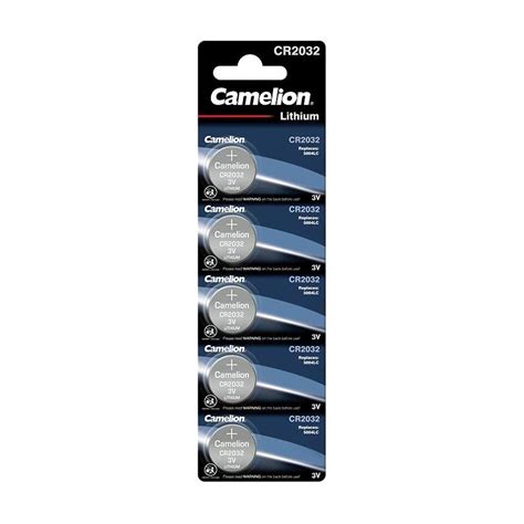 5 Piles CR2032 5004LC Camelion Bouton Lithium 3V Bestpiles