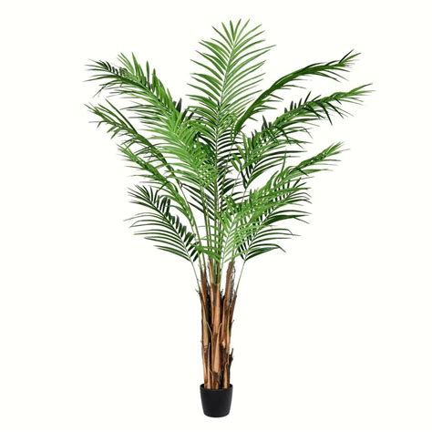 Earthflora Deco Artificial Areca Palms 6 Feet Potted Areca Palm 567 Leaves