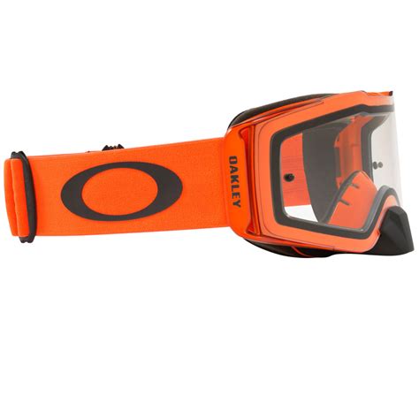 Oakley Front Line Motocross Goggles Moto Orange Clear Lens