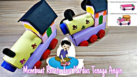 Tutorial Membuat Kereta Mainan Bertenaga Angin Tugas Tematik Kelas