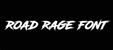 Road Rage Font Free Download