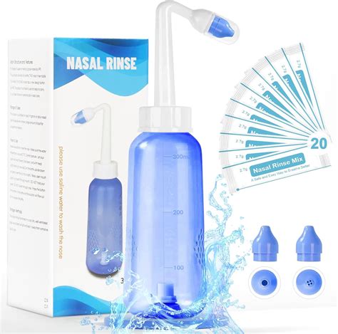 Neti Pot Sinus Rinse Bottle Gentle Nasal Wash Bottle Nose Cleaner For