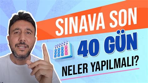 SINAVA SON 40 GÜN NELER YAPILMALI kpss2023 YouTube