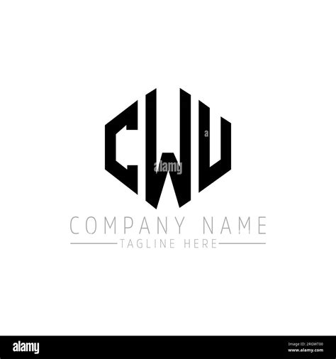 CWU letter logo design with polygon shape. CWU polygon and cube shape ...