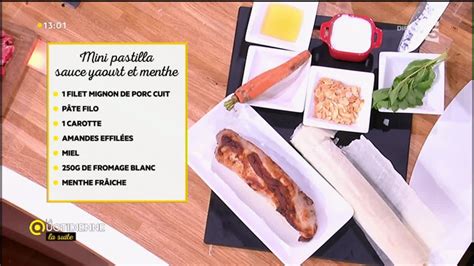 Recette Mini Pastilla Sauce Yaourt Et Menthe Youtube