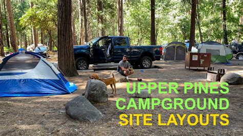 Upper Pines Campground Booking Info Every Campsite Layout In Yosemite National Park Ca Youtube