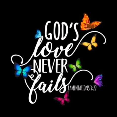 Gods Love Never Fails Bible Verse Lamentations 322 Gods Love Never Fails Mug Teepublic