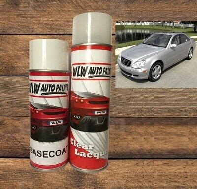 For Mercedes Brilliant Silver K Basecoat Car Mixed Aerosol Spray