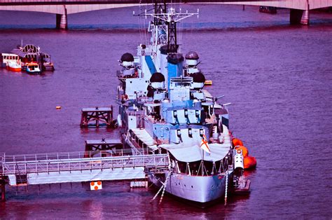 Hms Belfast On The River Thames London England Hms Belfa Flickr